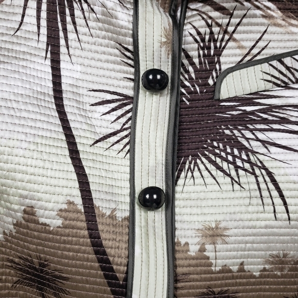 Proenza Schouler 100% silk palm tree print evening Jacket size 4 - Picture 6 of 10